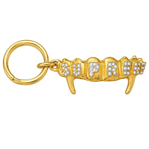 Supreme Fronts Grill Keychain Gold