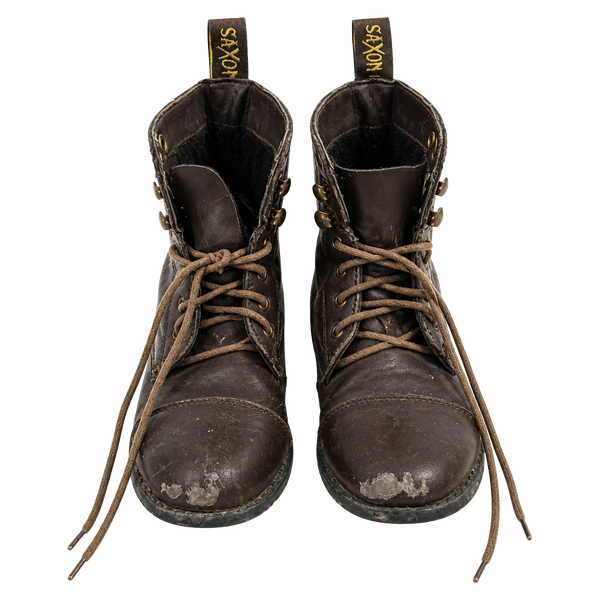 Saxon Childrens Lace Up Boots Size Childrens 11 Brown