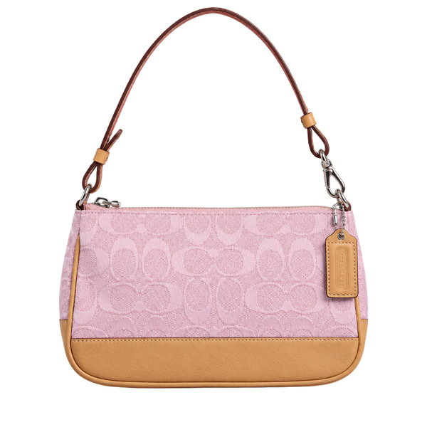 Coach Signature Demi Bag 6094 Pink Monogram Shoulder Handbag