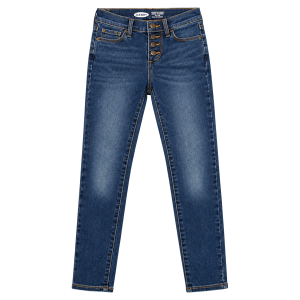 Girls Old Navy Rockstar Super Skinny Jeggings toddler Size 7 High Rise Blu Denim