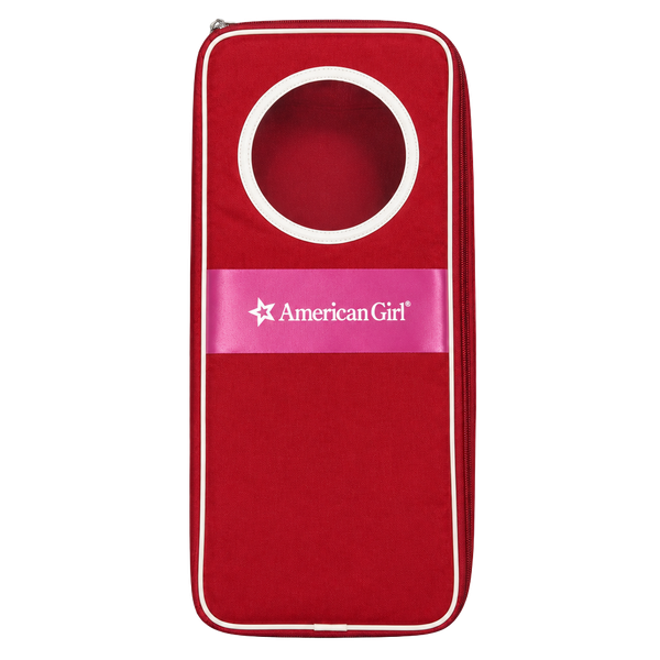 American Girl Doll carrier Bag Red with White