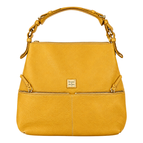 Dooney & Bourke Dillen Sac Yellow Mustard Leather Hobo Shoulder Bag