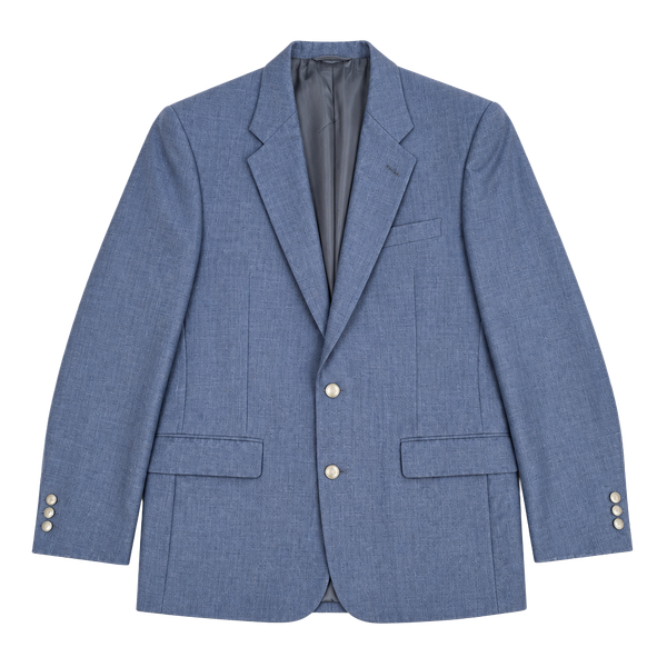Vintage Christian Dior Monsieur Blazer Mens 44R Gray 80s 90s Suit Jacket Golden
