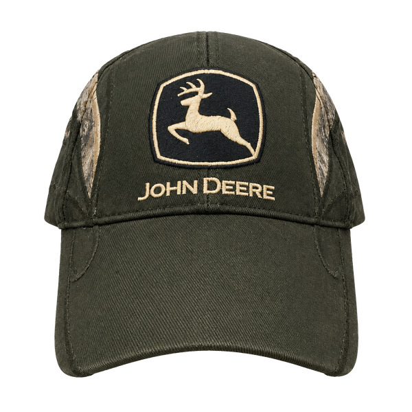 John Deere Baseball Cap Black Embroidered Patch Logo Adjustable
