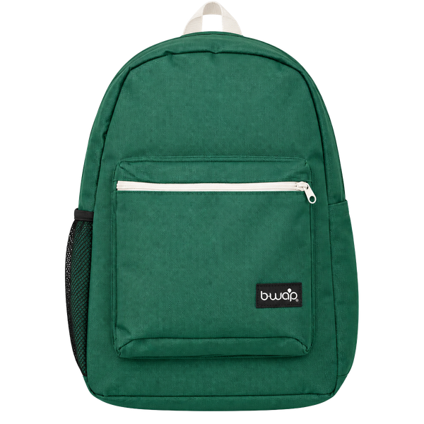 B-Wap Classic Backpack Green Bookbag School Travel