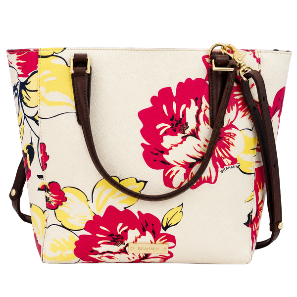 RARE Brahmin Large Duxbury Satchel - Dahlia Bouquet Limited Edition Floral