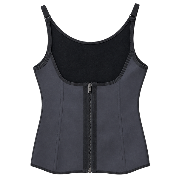 Neoprene Sauna Waist Trainer Corset Zipper Vest Body Shaper Size L