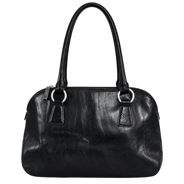 HOBO the original black leather double handle shoulder bag