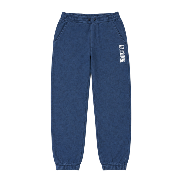 abercrombie kids Sweatpants Size 9/10 Navy Blue Logo Joggers