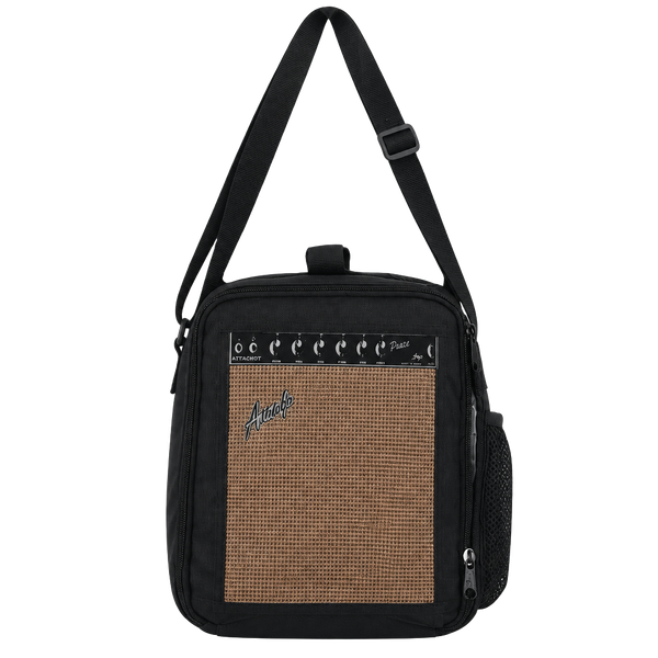 Prince Guitar Amplifier Crossbody Bag Black 9X10X3.5”