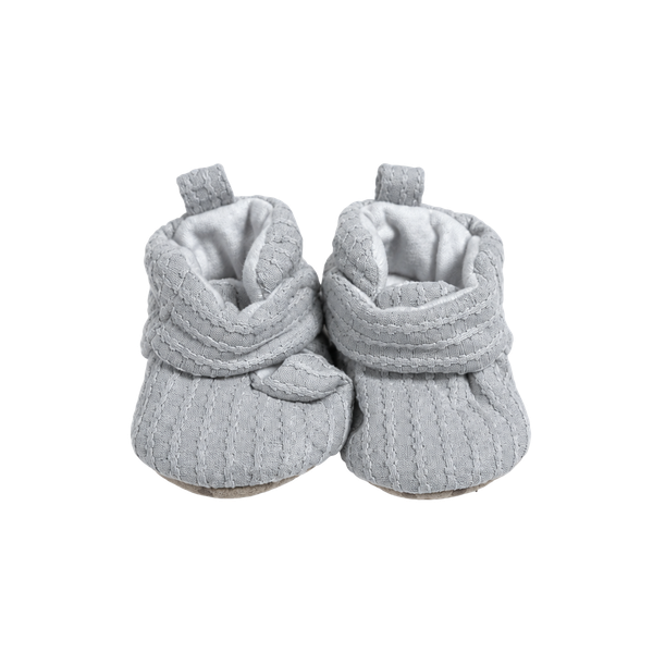 Carter's Child of Mine Wrap Slippers Newborn Grey Booties