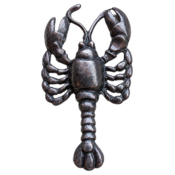 Vintage Sterling Silver Lobster Brooch Pin Figurine Crustacean