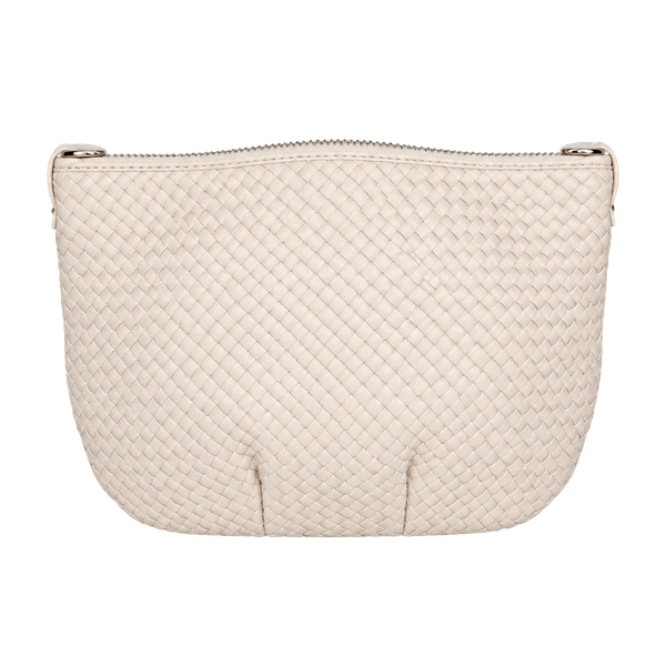 Quince Sloane Handwoven Mini Shoulder Bag Bone Leather