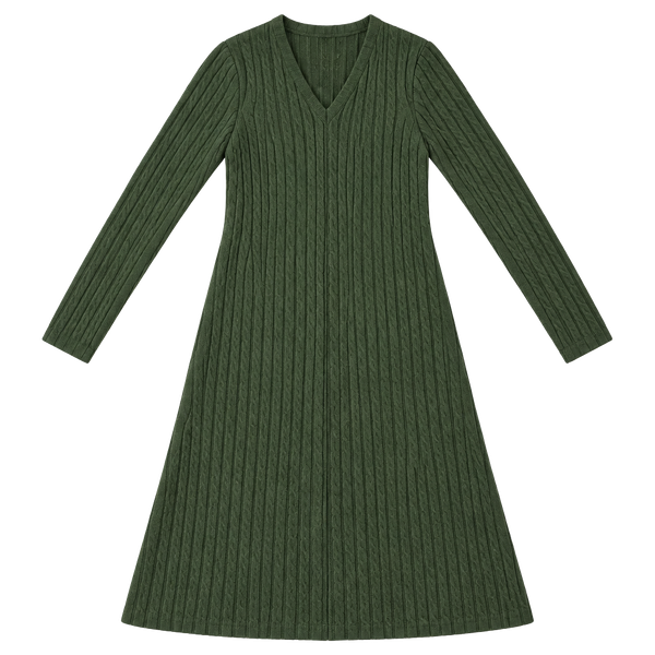 Unbranded Ribbed Long Sleeve Mini Dress Black 2 pc.