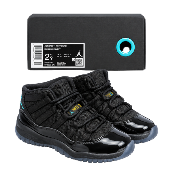 Jordan 11 Retro PS Size 2.5Y Gamma Blue Black