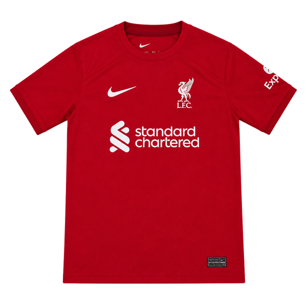 Nike Liverpool FC Home Soccer Jersey Kids Size L Red Dri-Fit