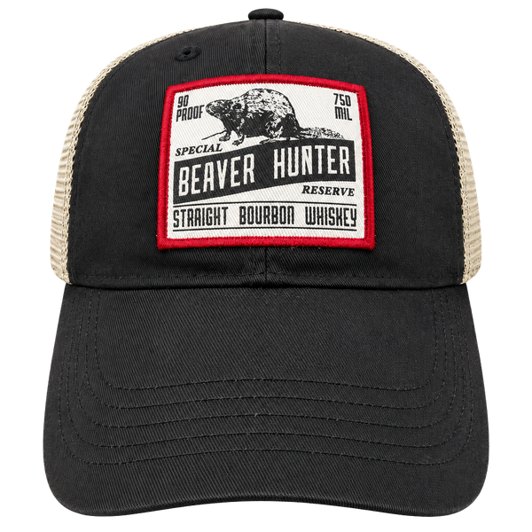 Beaver Hunter Straight Bourbon Whiskey Trucker Hat