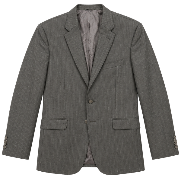 Jos A Bank Men’s 46R Charcoal Gray Pinstripe Wool 2-Button Blazer Jacket
