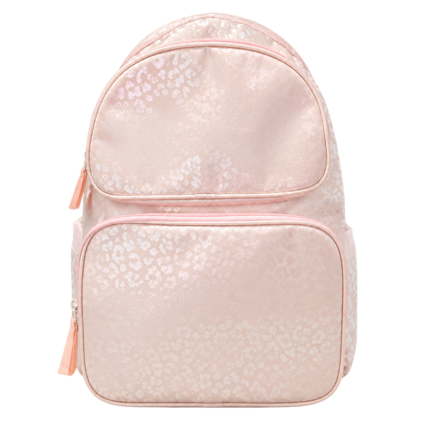 Pink Glitter Leopard School Backpack Bag