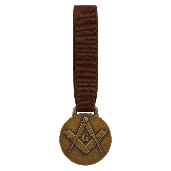 Vintage Masonic Pocket Watch Fob Square and Compass