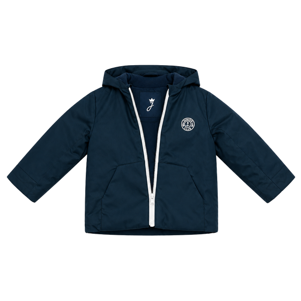 Jacadi Hooded Jacket Size 18M Navy Blue. Pc127