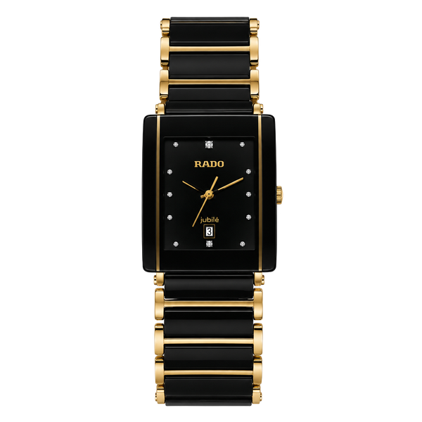 Rado Jubile Watch 60282 R28204162 Black Ceramic Gold-Tone