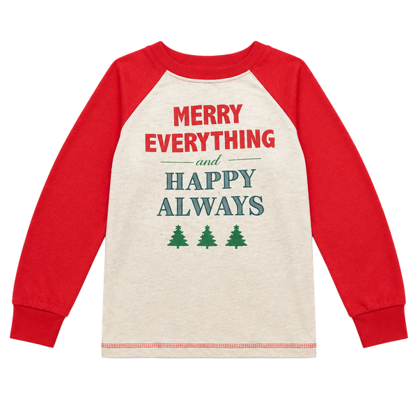 Holiday Time Merry Everything Christmas Raglan Shirt Size 5T