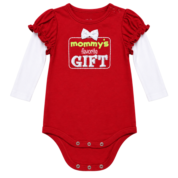 Christmas Circo Mommy's Favorite Gift  Graphic Body Suit Size 3M NWT