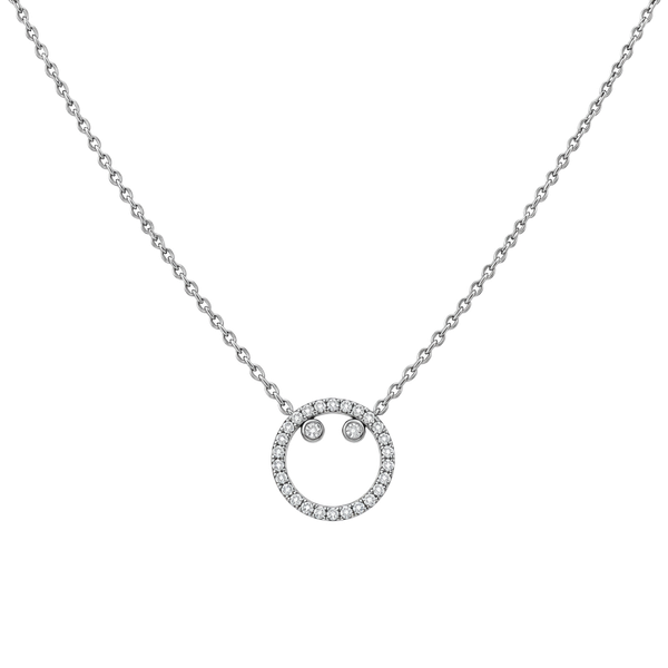 Bomb Party She's Top Tier Necklace Size 16" Sterling Silver Rhodium