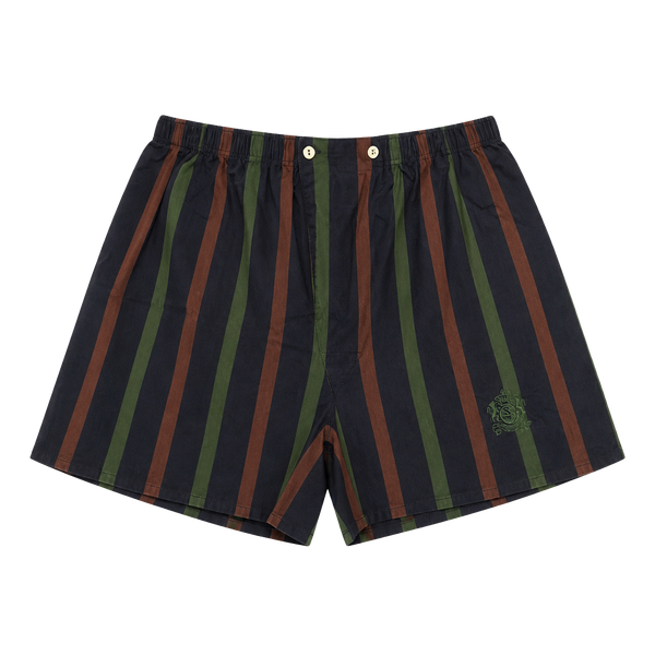 Grigioperla Men's Striped Cotton Boxer Shorts