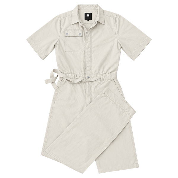 G-Star RAW Off-White Khaki Utility Army Jumpsuit Boilersuit Cargo, size XS
