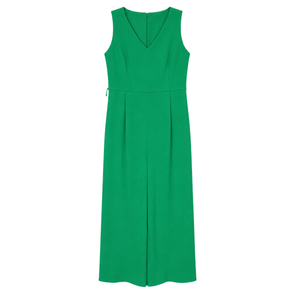 Calvin Klein V-Neck Wide Leg Jumpsuit Size 10 Green Sleeveless