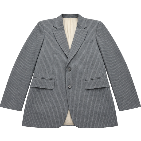 Vintage Pinstripe Grey Suit Jacket Blazer
