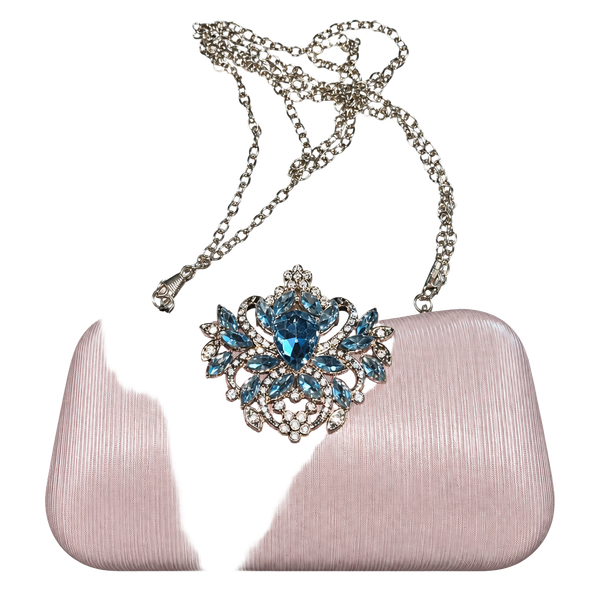 Evening Clutch Rhinestone Crystal Embellished Party Wedding Purse