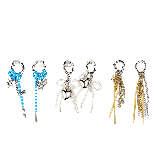 No Boundaries Blue Paracord and Silver Star Earrings