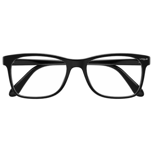 Vogue VO2961 W827 53-17-135 Eyeglass Frames Black Clear Case