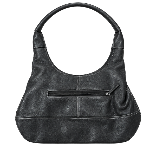 Tignanello Black Leather Shoulder Bag Hobo Purse