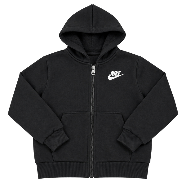 Nike Full-Zip Hoodie Size 4-5 YRS Black Cotton