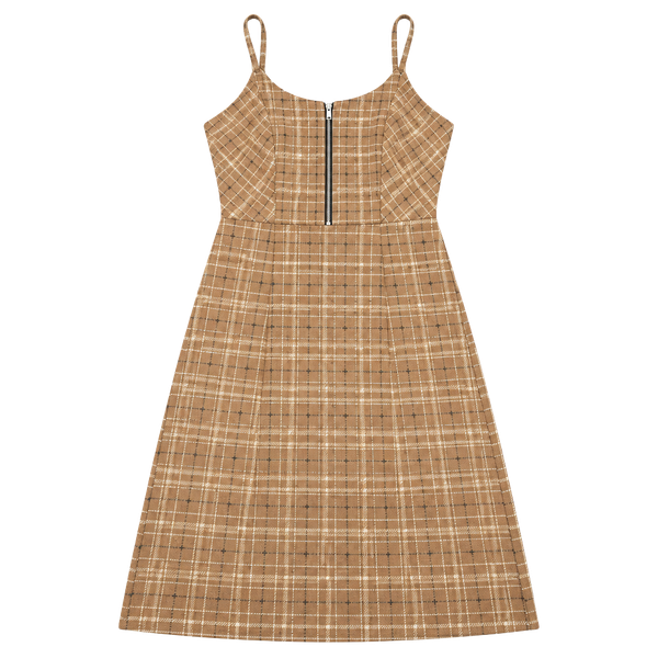 No Boundaries Zip Front Plaid Dress Size S (3-5)