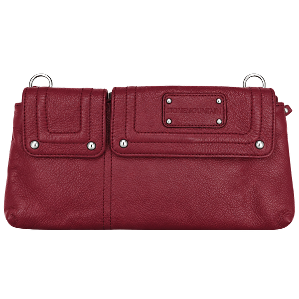 Stone Mountain Red Leather Crossbody Bag