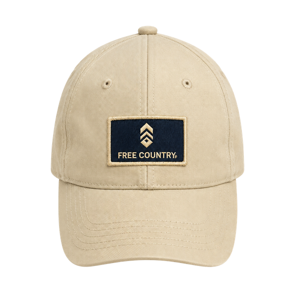 Free Country Logo Baseball Cap Tan Adjustable