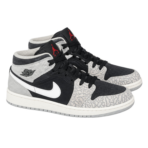 Jordan 1 Mid SE 'Elephant Toe' - Air Jordan  - black/white/light smoke grey