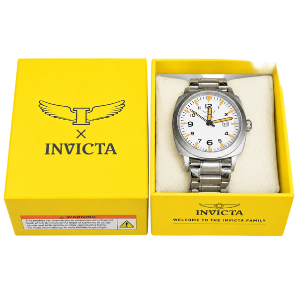 Invicta Specialty 44mm White Dial Stainless Steel Men's Watch