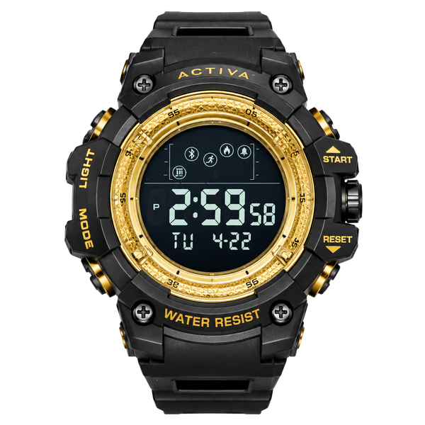 Activa Summit X Invicta Digital Sport Watch 50mm Black and Gold
