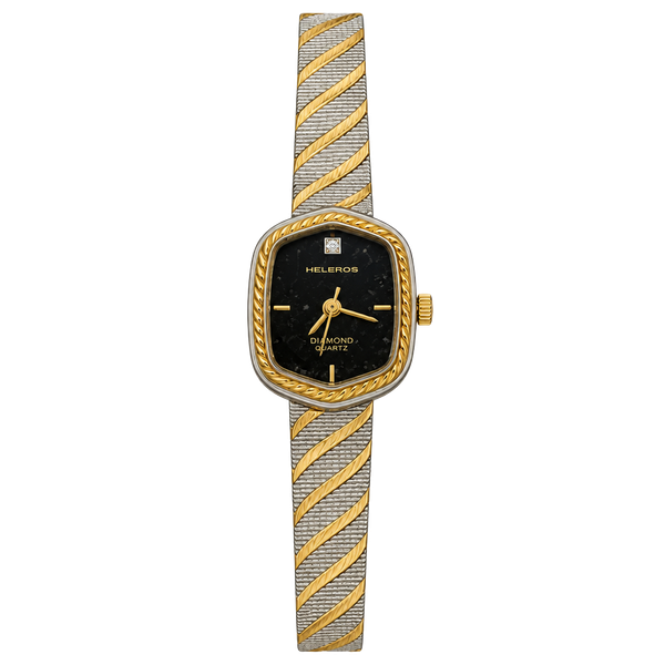 Helbros Diamond Quartz Ladies Two-Tone Watch