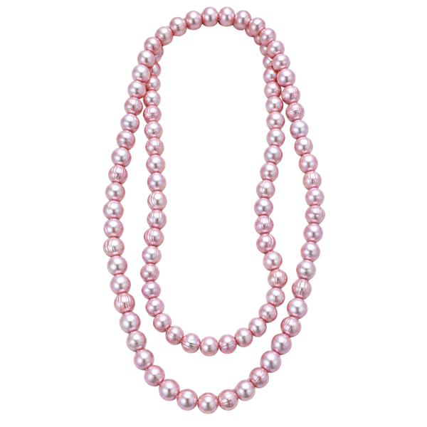 Pink Freshwater Pearl Long Strand Necklace Unbranded