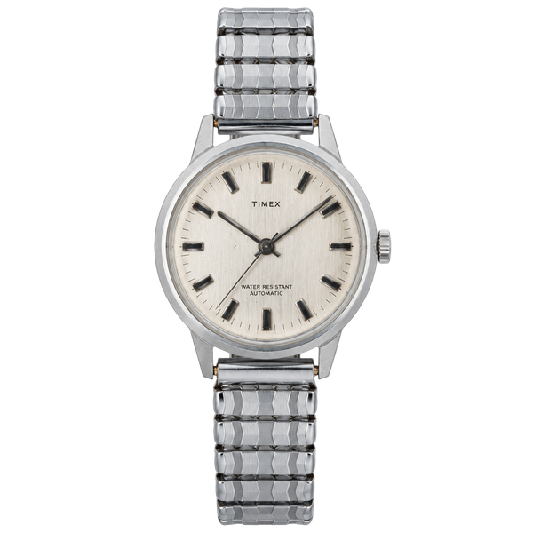 1971 Timex Viscount Automatic Watch Silver auto
