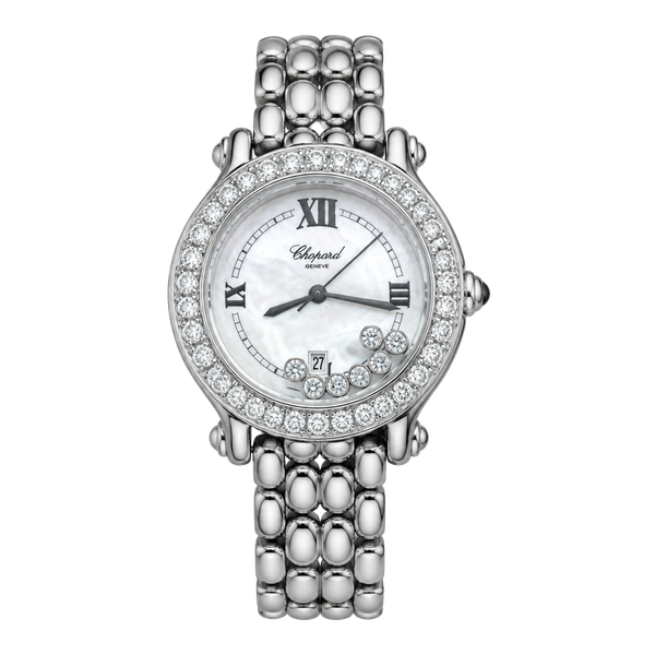 Chopard Happy Sport Diamond Watch Stainless Steel Box & Papers Included