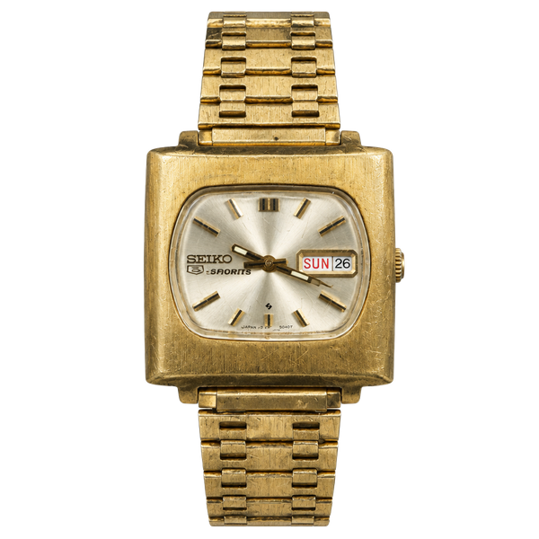 Seiko DX Automatic 17 Jewels Gold Tone Vintage Men's Watch 6106-5427