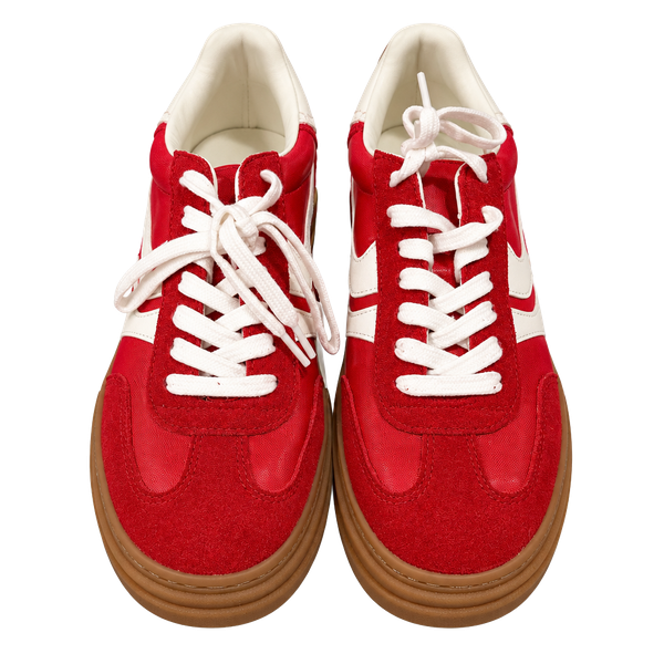 Steve Madden Dodge Platform Sneakers Men's 7 Red White